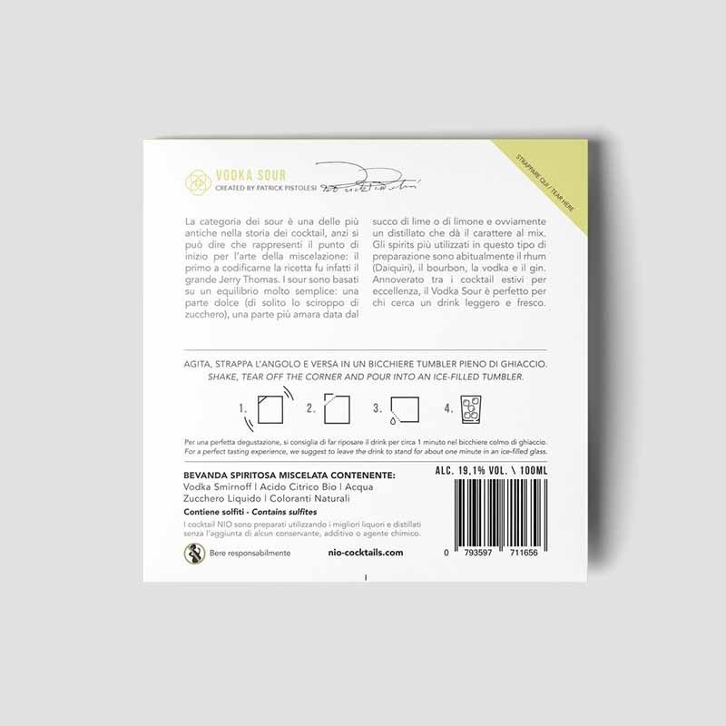 Cocktail monodose Nio Vodka Sour