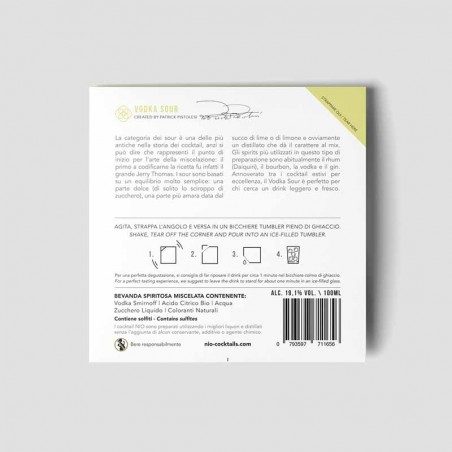 Cocktail monodose Nio Vodka Sour