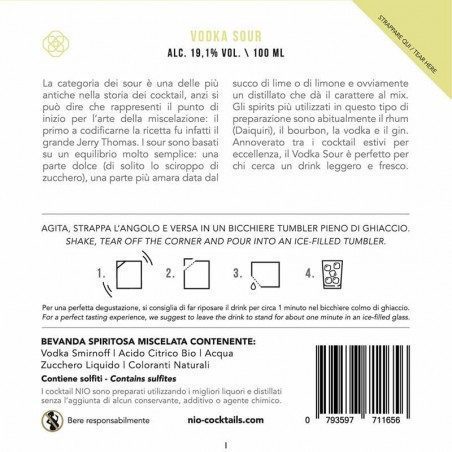 Cocktail monodose Nio Vodka Sour