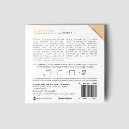 Cocktail monodose Nio Whiskey Sour
