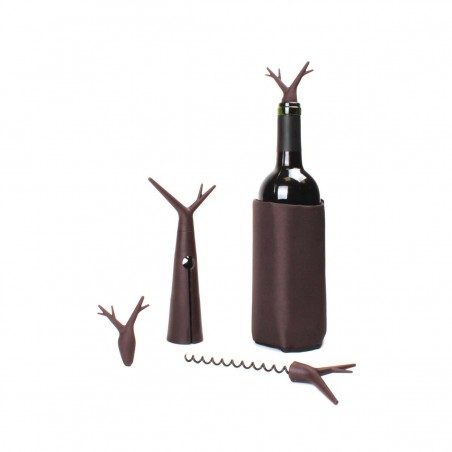 Set vino refrigeratore cavatappi e 2 tappi Koala Kit Forest Set vino refrigeratore cavatappi e 2 tappi Koala Kit Forest