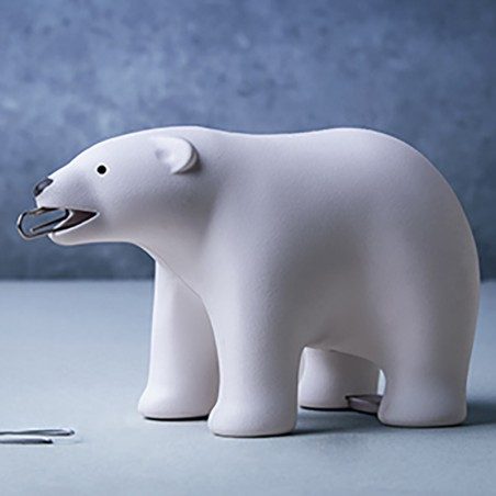 Porta nastro adesivo e graffette Qualy Polar Bear Tape Dispenser