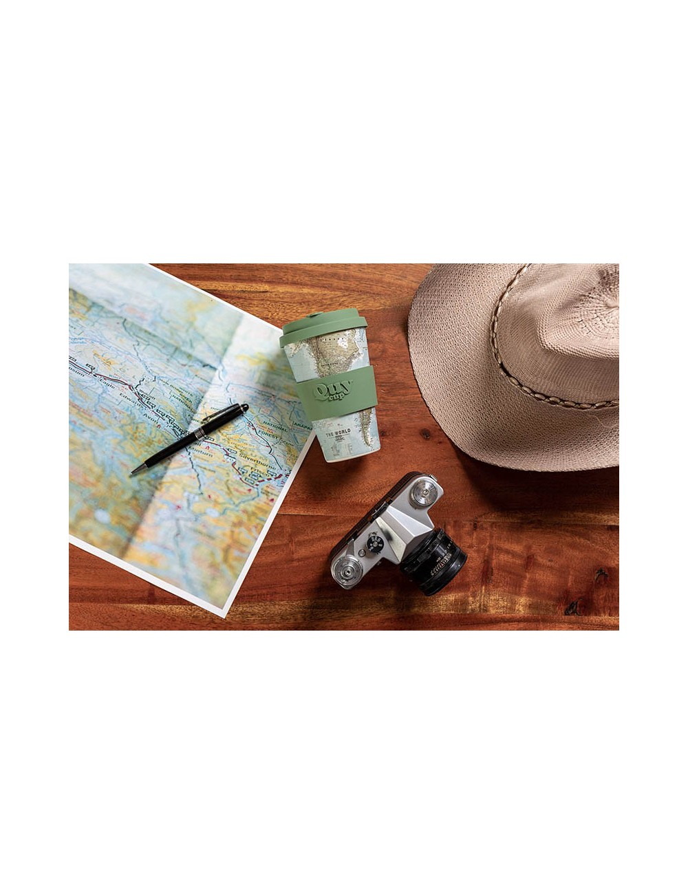 Tazza bicchiere con coperchio in bambù Quy Cup Pattern Collection