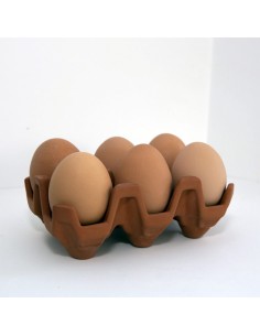 Portauova Terracotta Egg Carton Kikkerland 2