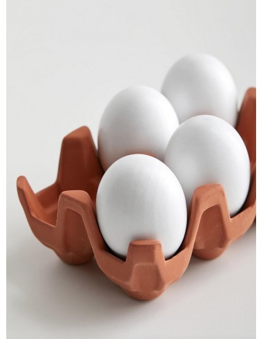 Portauova Terracotta Egg Carton Kikkerland