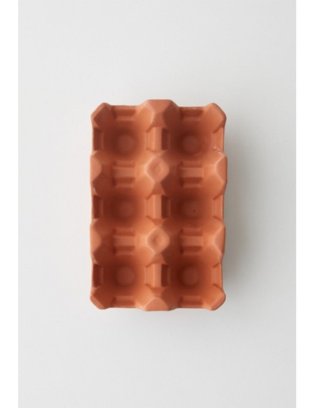 Portauova Terracotta Egg Carton Kikkerland Portauova Terracotta Egg Carton Kikkerland
