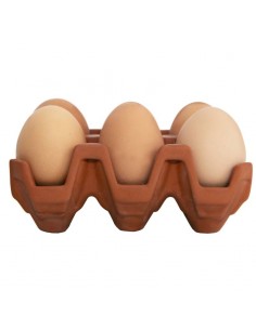 Portauova Terracotta Egg Carton Kikkerland