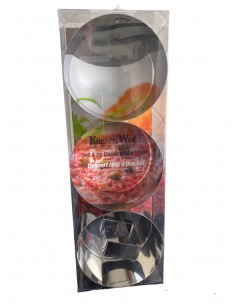 Set 4 pezzi coppapasta rotondi in acciaio Kitchen World 2