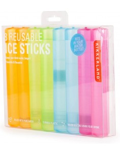 Set 8 bastoncini stick raffrescatori ghiaccio riutilizzabili Kikkerland