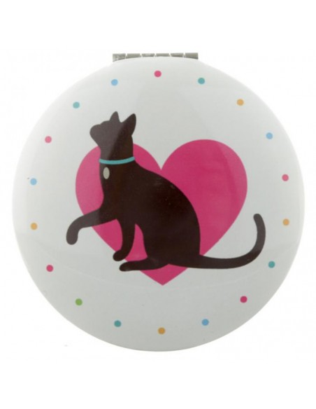 Specchietto da borsa tondo Puckator I Love My Cat Specchietto da borsa tondo Puckator I Love My Cat