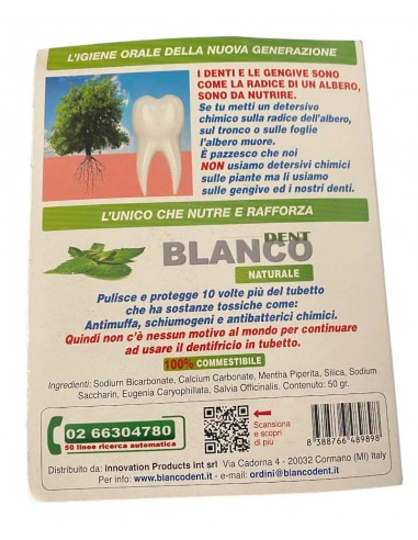 Dentifricio in polvere naturale con vasetto Blancodent