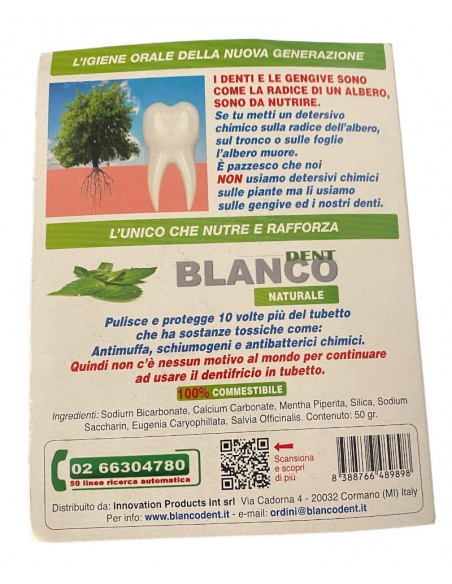 Dentifricio in polvere naturale con vasetto Blancodent Dentifricio in polvere naturale con vasetto Blancodent