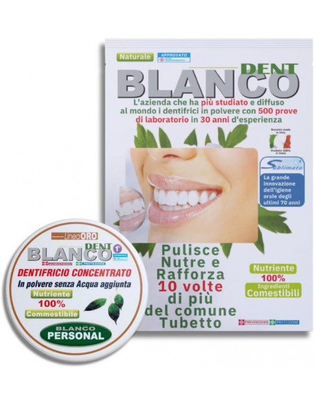 Dentifricio in polvere naturale con vasetto Blancodent Dentifricio in polvere naturale con vasetto Blancodent