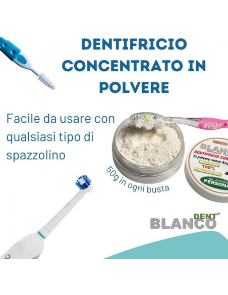 Dentifricio in polvere naturale con vasetto Blancodent Dentifricio in polvere naturale con vasetto Blancodent