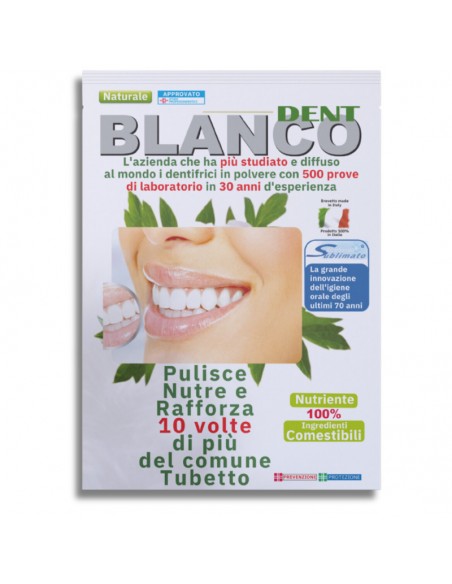 Dentifricio in polvere naturale in busta Blancodent Dentifricio in polvere naturale in busta Blancodent