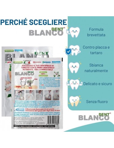 Dentifricio in polvere naturale 6 buste Blancodent