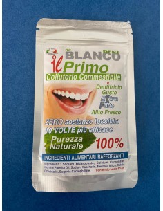Collutorio in polvere naturale commestibile in busta Blancodent 2