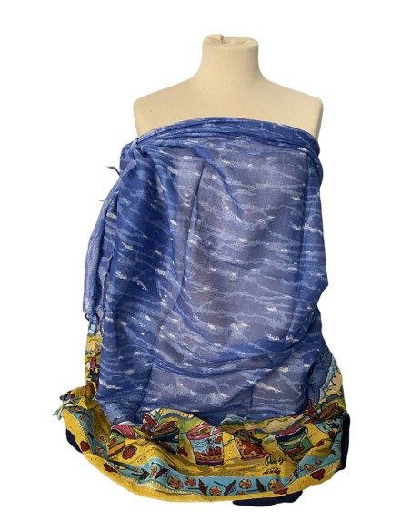 Pareo in cotone con stampa spiaggia Sun 'n' Sand Pareo in cotone con stampa spiaggia Sun 'n' Sand