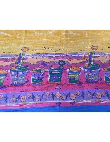 Pareo in cotone con stampa spiaggia Sun 'n' Sand