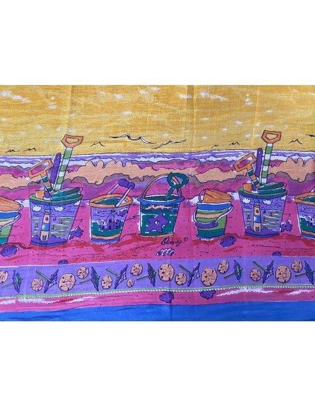 Pareo in cotone con stampa spiaggia Sun 'n' Sand