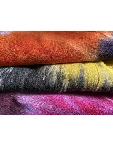 Pareo copricostume in cotone tintura tie-dye