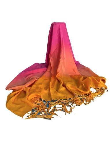 Pareo copricostume sfumato in pura seta