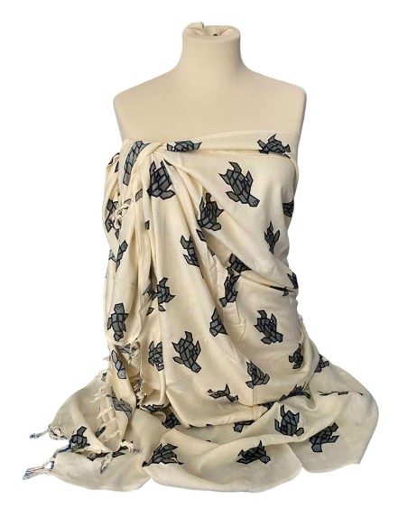 Pareo copricostume in viscosa con stampa tartarughe Sun 'n' Sand Pareo copricostume in viscosa con stampa tartarughe Sun 'n' Sand