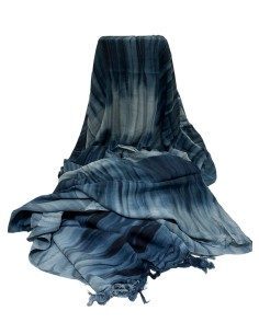 Pareo copricostume in viscosa a righe sfumate 2