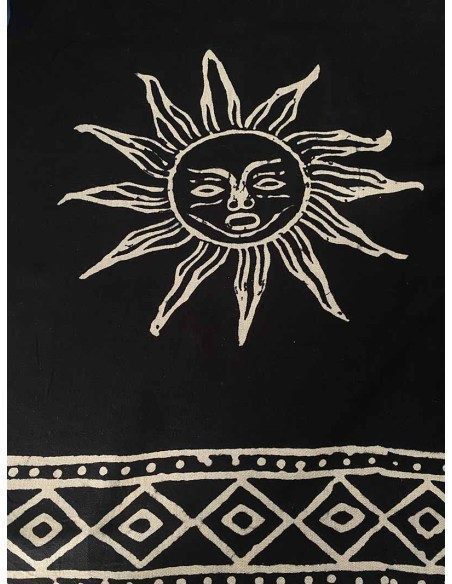 Pareo copricostume in viscosa con stampa soli Pareo copricostume in viscosa con stampa soli