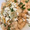 Filetti di pollo limone e feta alla greca