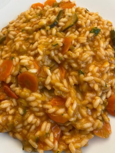 Risotto cremoso alle verdure