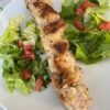 Spiedini di pesce spada impanati al pistacchio