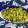 Trombette marinate con capperi e pepe rosa