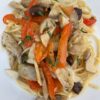 Linguine porcini e peperone